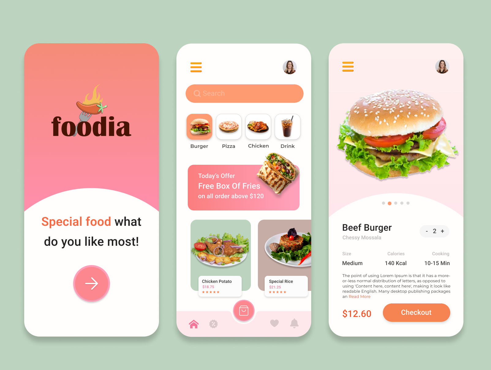 Food Delivery App Design