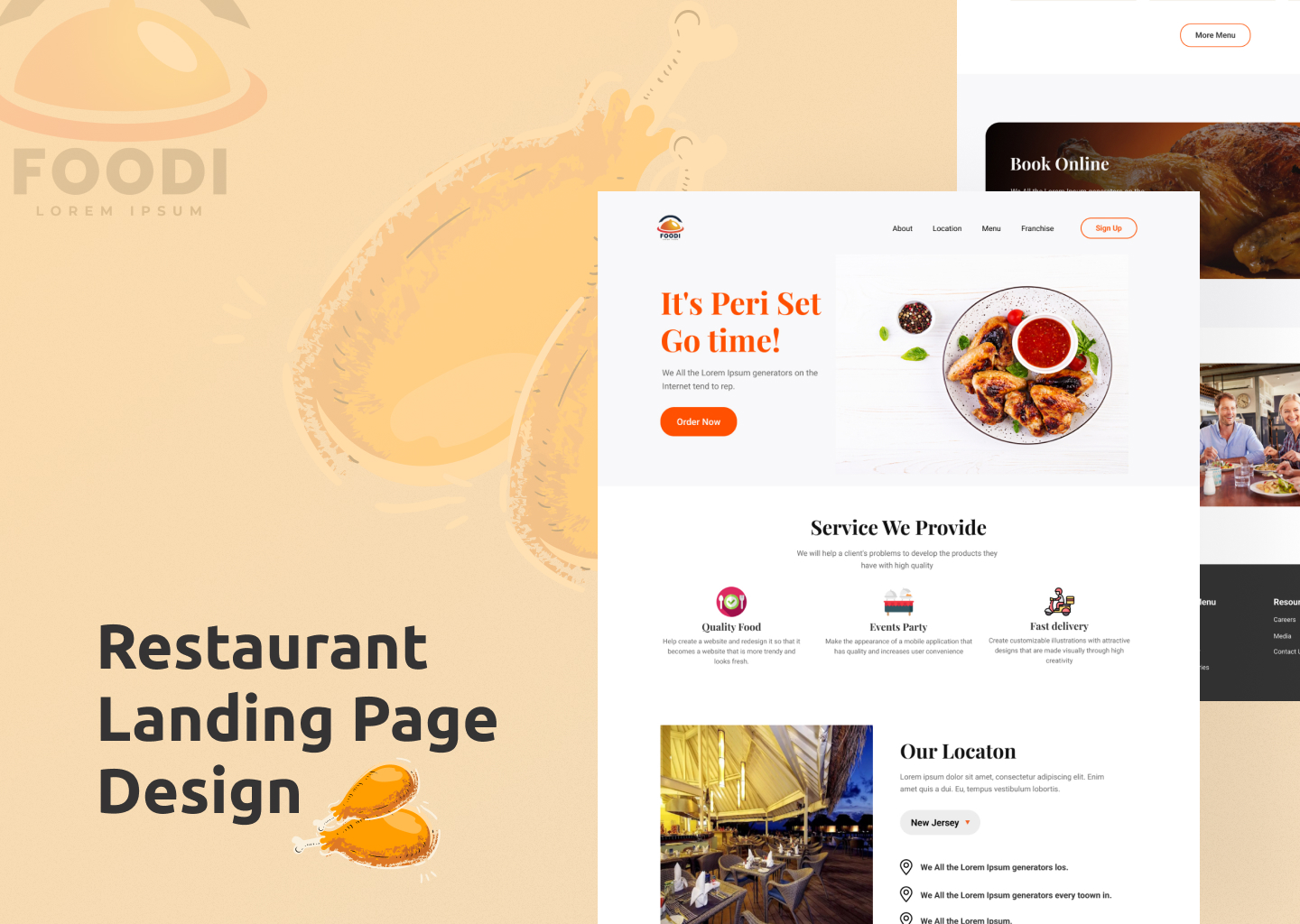 Restaurant Landing Page Design